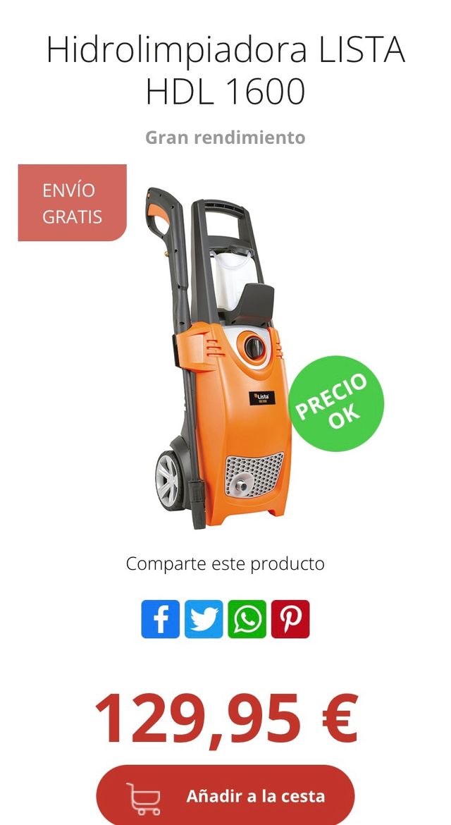 Hidrolimpiadora 130 bares