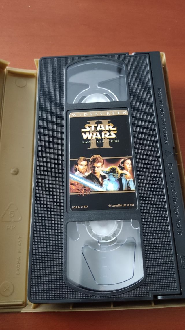 STAR WARS I, y II, PELÍCULAS VHS,
