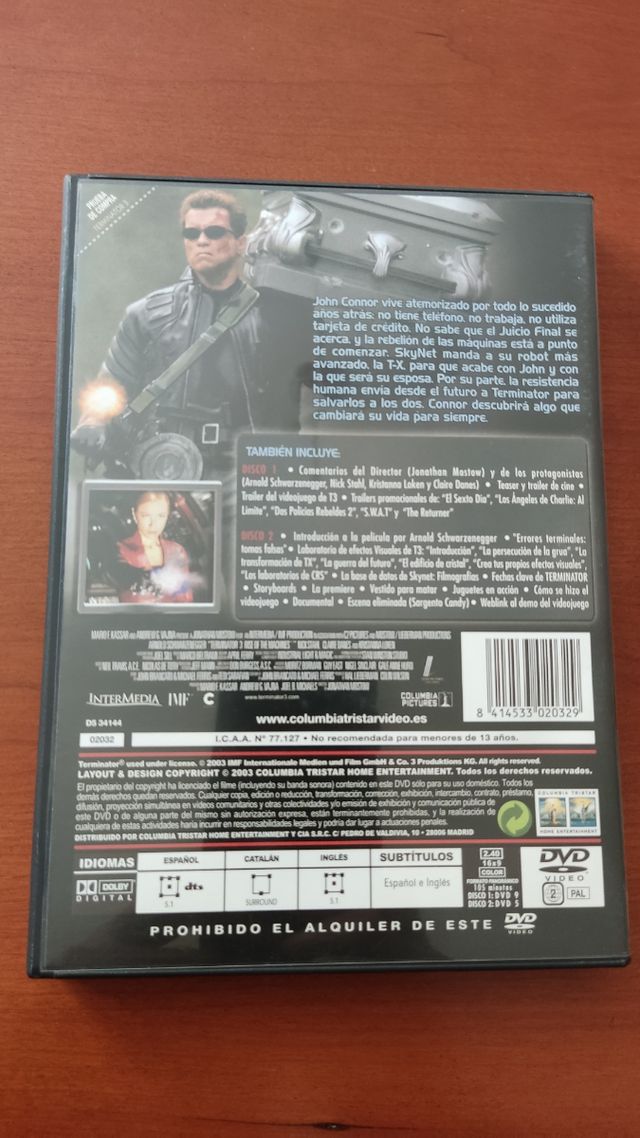 TERMINATOR 3, LA REBELIÓN DE LAS MÁQUINAS