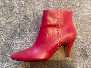 Botines Zara rojos de segunda mano en WALLAPOP