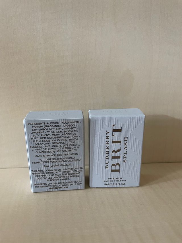 Burberry Brit splash for him 10 ml Edt no vapo 