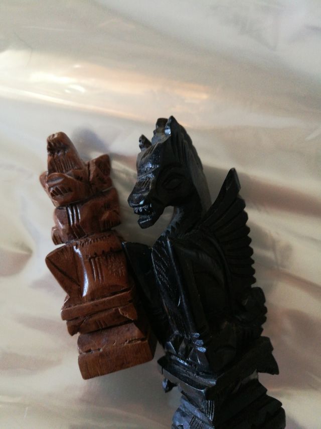 juego de ajedrez de madera tallado a mano de Bali