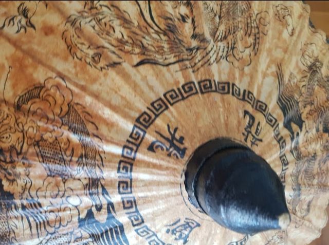 Paraguas Chino de piel de canguro de decoración