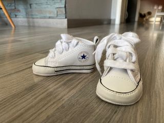 Converse bebé all star blancas talla 17 nuevas de segunda mano por 15 EUR  en La Pobla de Vallbona en WALLAPOP