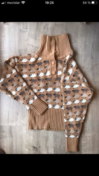 Jersey zara ovejas lana de segunda mano por 22 EUR en Villacadima en  WALLAPOP