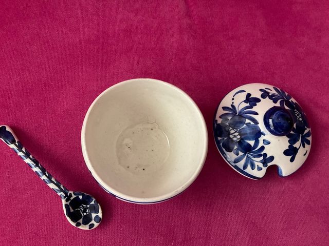 Azucarero cerámica antiguo