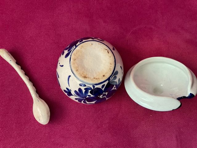 Azucarero cerámica antiguo