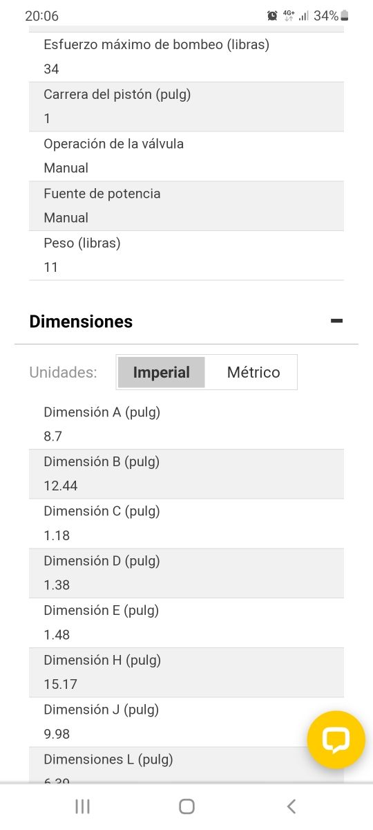 BOMBA PRESION HIDRAULICA MANUAL ENERPAC P18
