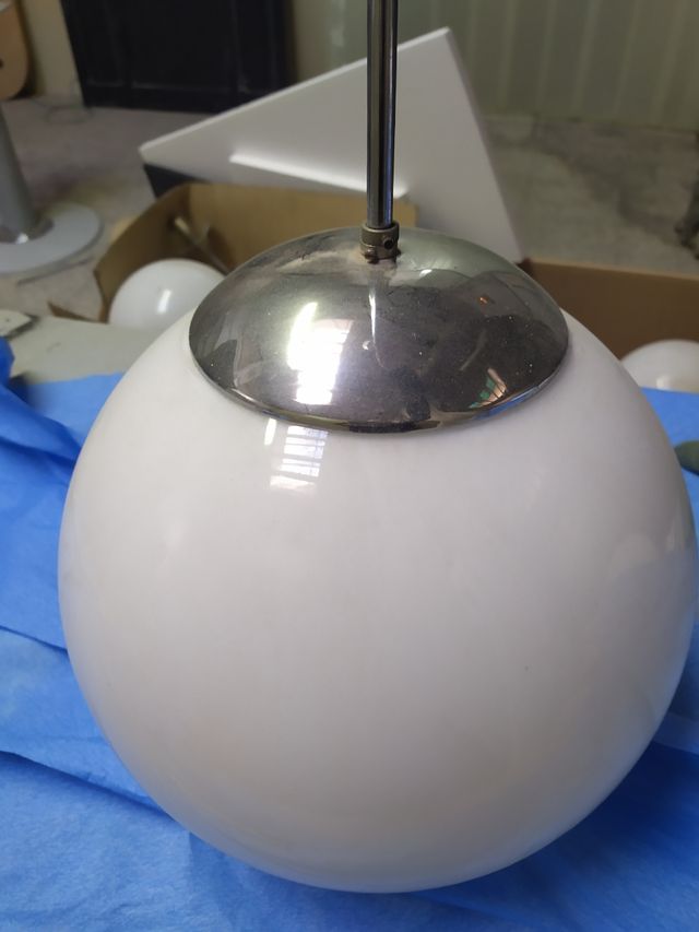 LÁMPARA GLOBO VINTAGE, techo.