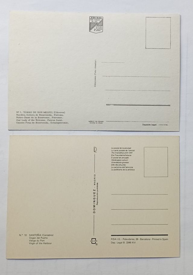 Lote Antiguas Postales Religiosas