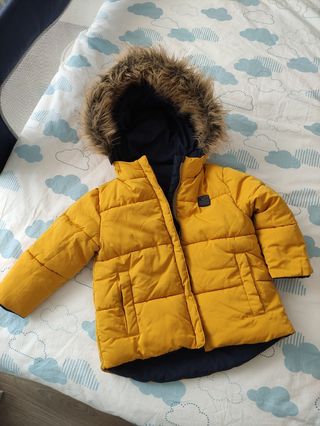 ABRIGO ACOLCHADO REVERSIBLE WATER AND WIND PROTECTION - Beige-marro | ZARA  España