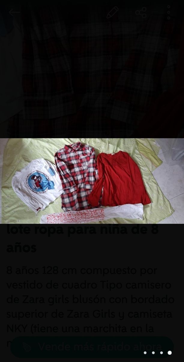lote ropa niña 8 años