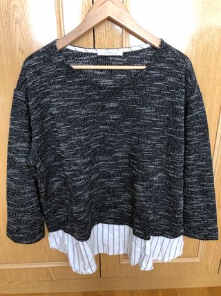 Jersey de violeta by mango de segunda mano por 8 EUR en Paracuellos de  Jarama en WALLAPOP