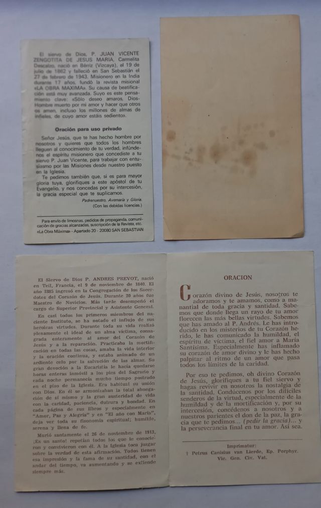 Lote Antiguas Estampas Religiosas Diferentes