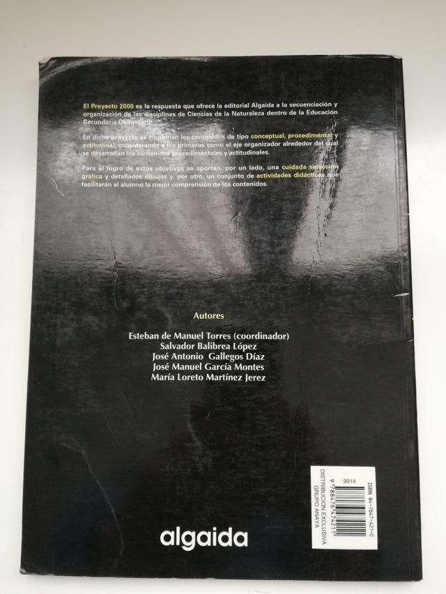 libro de 3 de ESO biología y geología naturaleza