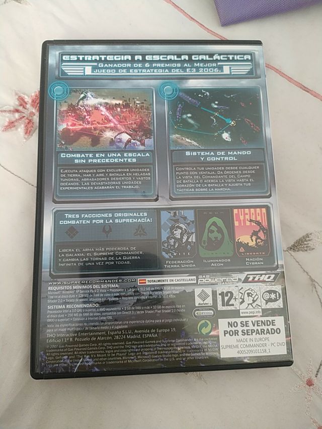 Juego ordenador. Supreme Commander