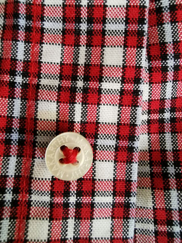 Camisa Makarthy cuadros rojo-blanco