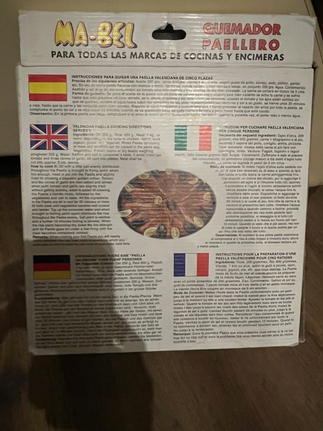 Difusor quemador paellero a estrenar