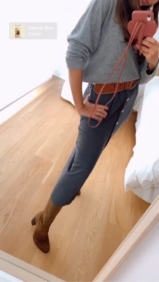 Botin serraje Zara de segunda mano por 49 EUR en Valencia en WALLAPOP