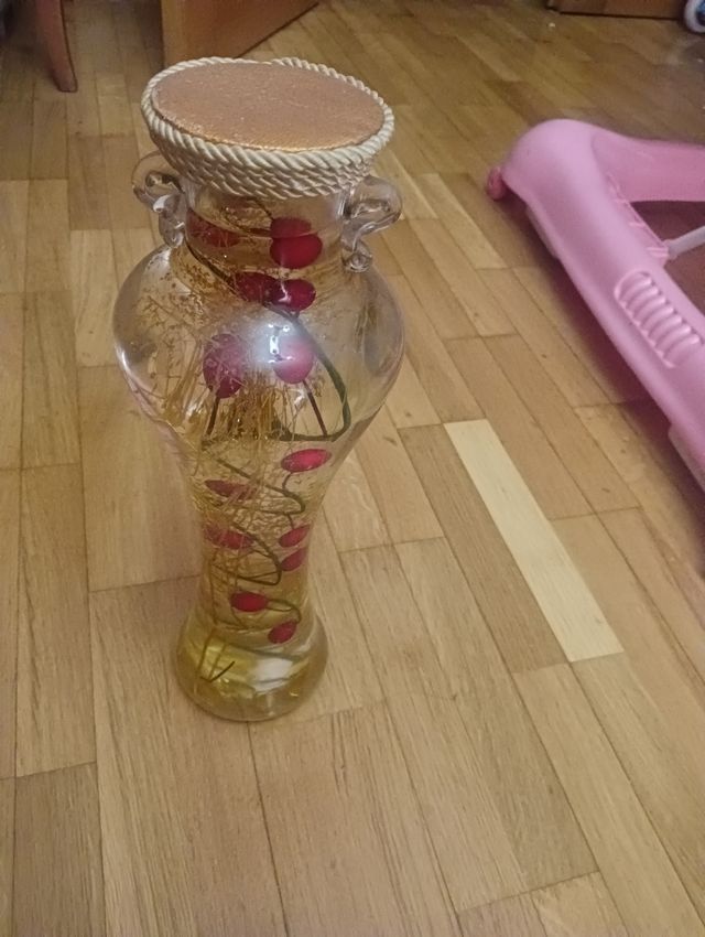 Jarrón de cristal de adorno