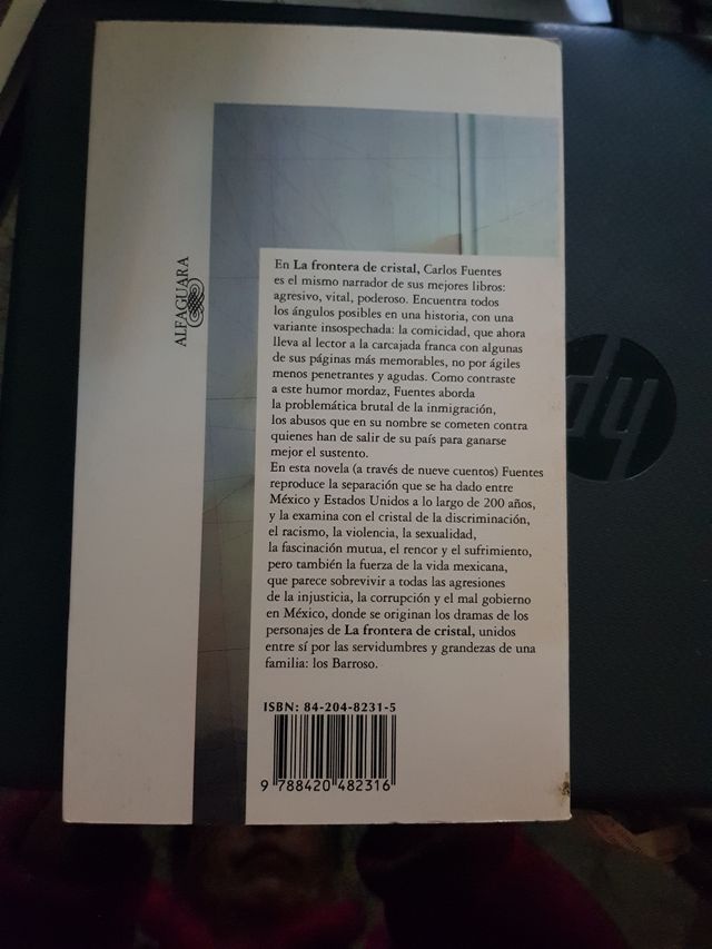 LA FRONTERA DE CRISTAL DE CARLOS FUENTES