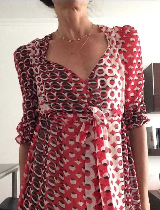 Vestido bordados Top Shop 