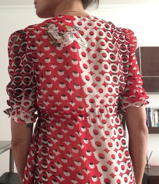 Vestido bordados Top Shop 