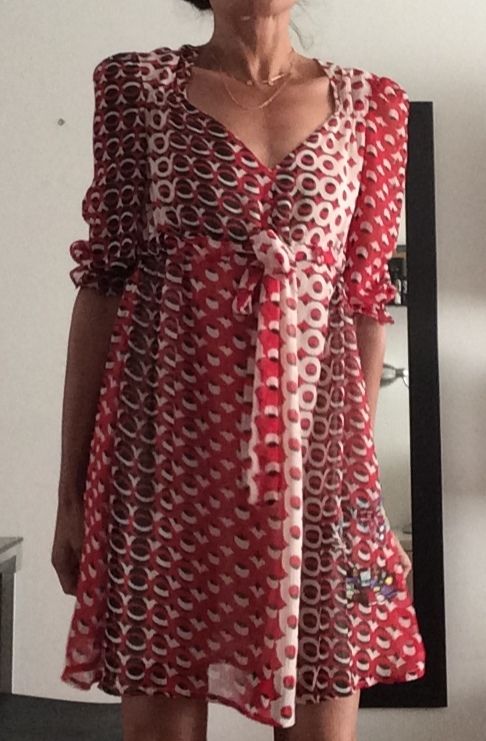 Vestido bordados Top Shop 