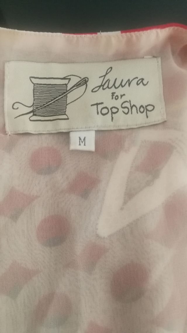 Vestido bordados Top Shop 