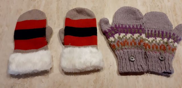 Lote de dos pares de manoplas