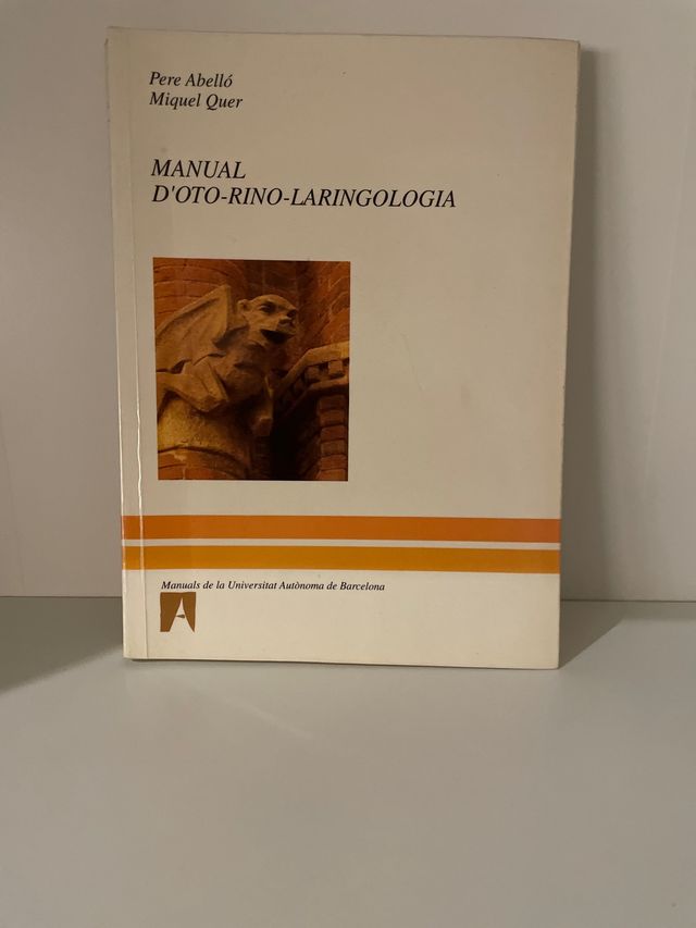Manual d Otorrinolaringologia