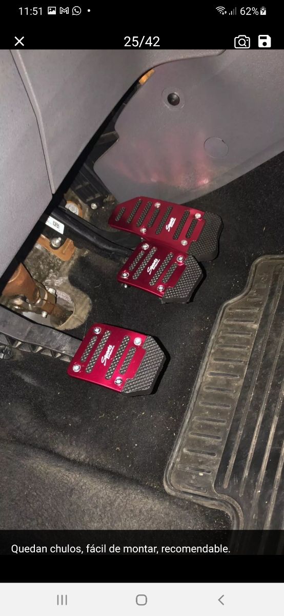 juego de cubiertas de pedal de coche