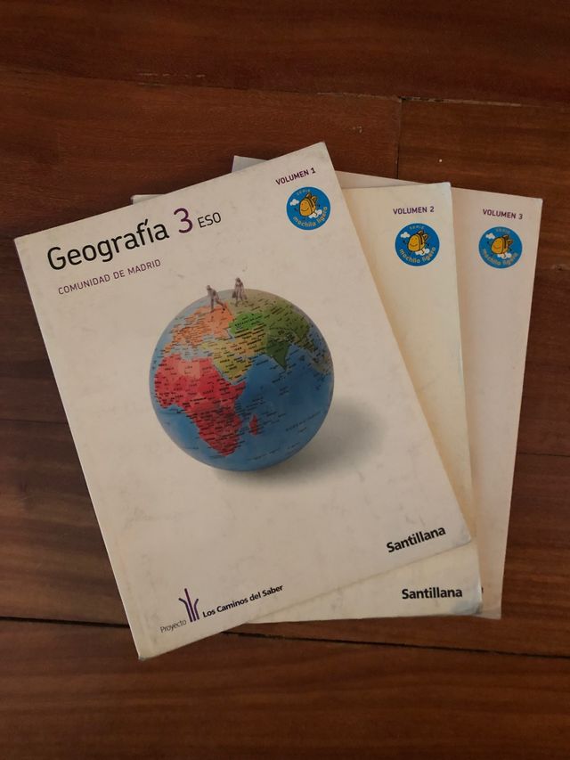 Libros Geografía 3 Eso. Santillana
