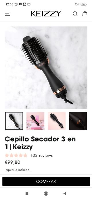 Secador de pelo Keizzy de segunda mano por 45 EUR en Zaldibar en WALLAPOP