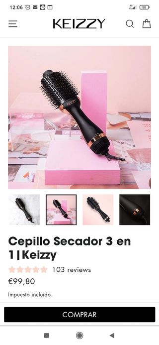 Secador de pelo Keizzy de segunda mano por 45 EUR en Zaldibar en WALLAPOP