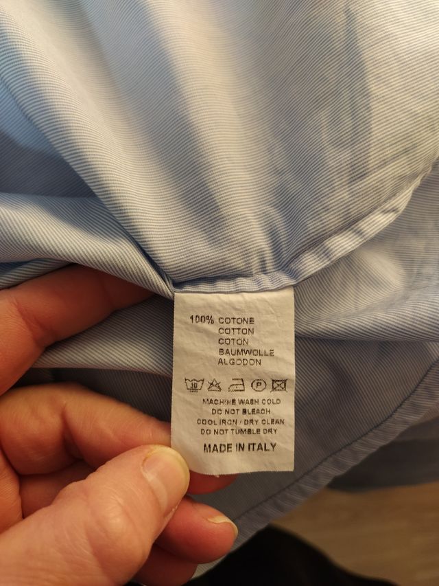 camisa azul y blanca de Etro