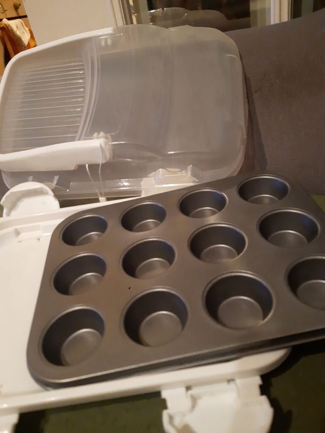 stampo da forno x muffin completo di custodia 