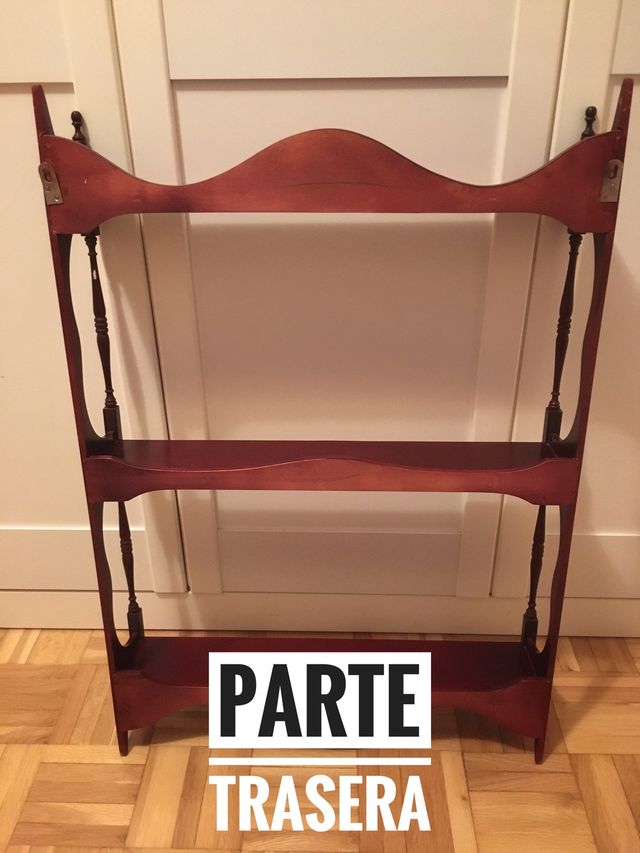 Estantería de Pared Caoba