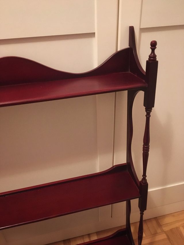 Estantería de Pared Caoba