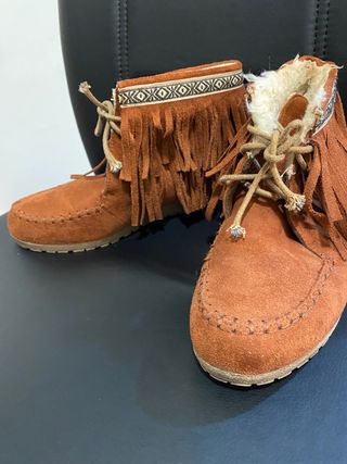 Botas marrones 37 marypaz de segunda mano por 10 EUR en Cartagena en  WALLAPOP