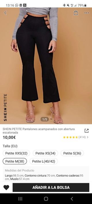 Pantalón estilo Maddy de Euphoria de Shein de segunda mano por 10 EUR en O  Porriño en WALLAPOP