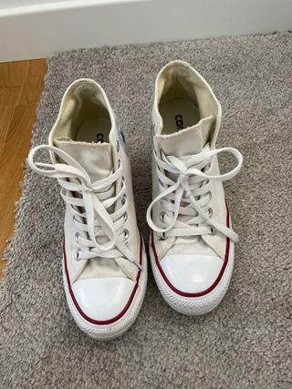 converse cuñas blancas