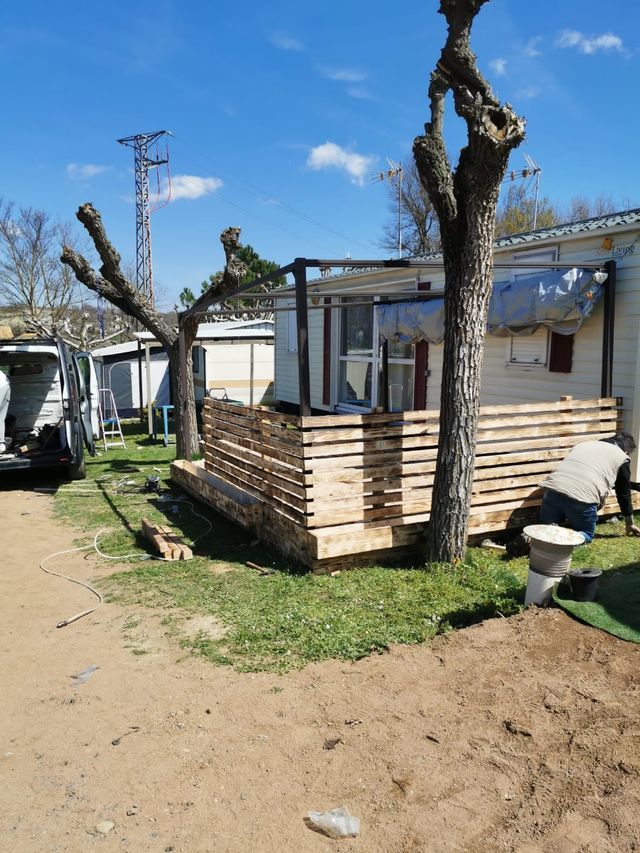 tarimas para modulos de camping