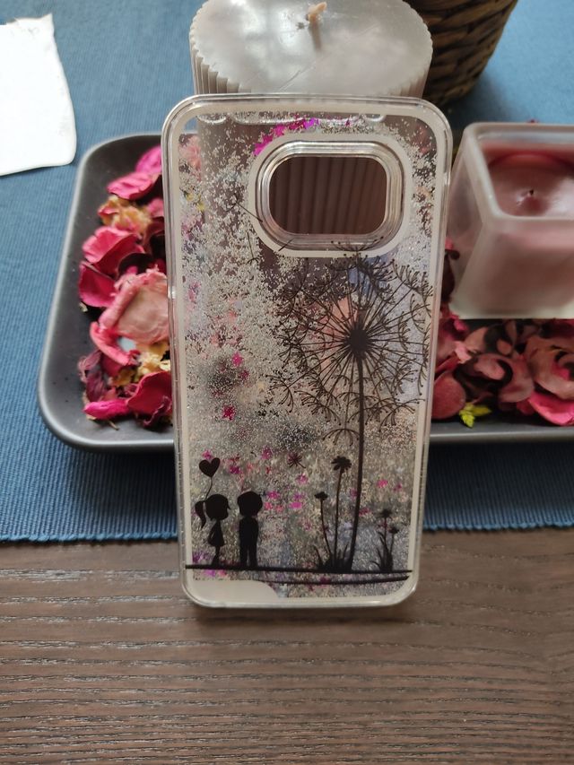 Funda con purpurina Samsung Galaxy S4 Mini.