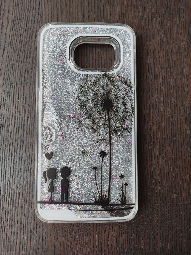 Funda con purpurina Samsung Galaxy S4 Mini.