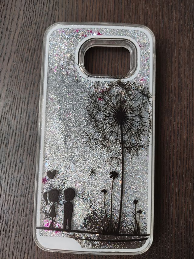 Funda con purpurina Samsung Galaxy S4 Mini.