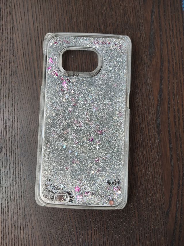 Funda con purpurina Samsung Galaxy S4 Mini.