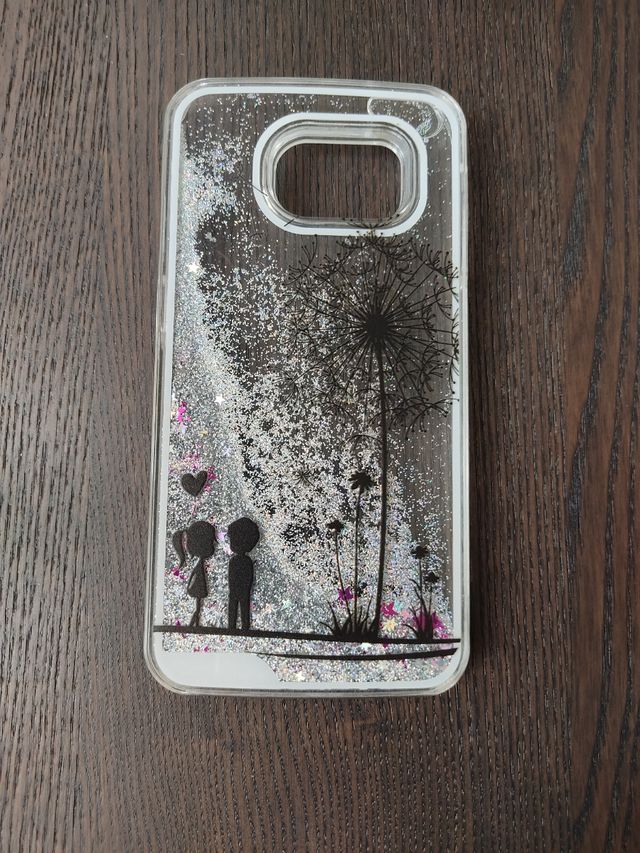 Funda con purpurina Samsung Galaxy S4 Mini.