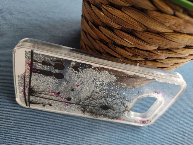 Funda con purpurina Samsung Galaxy S4 Mini.