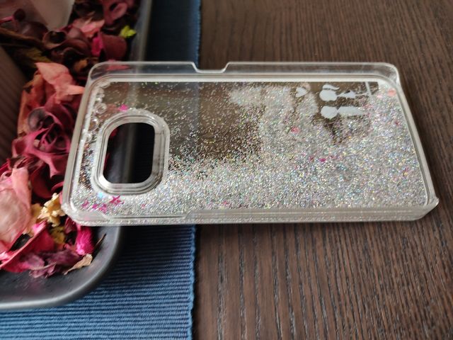 Funda con purpurina Samsung Galaxy S4 Mini.